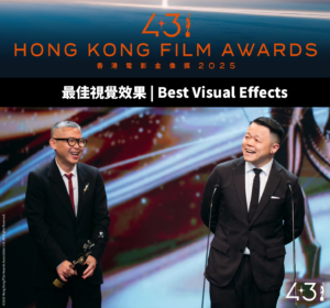 第四十三屆香港電影金像獎 公布得獎結果 【最佳視覺效果】(Best Visual Effects) 由林駿宇、馬肇富、林嘉樂、余國亮《九龍城寨之圍城》奪得